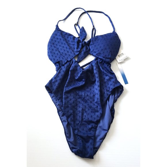 LUCKY BRAND Belle Air Knot Front Cut Out Monokini - Picture 5 of 8